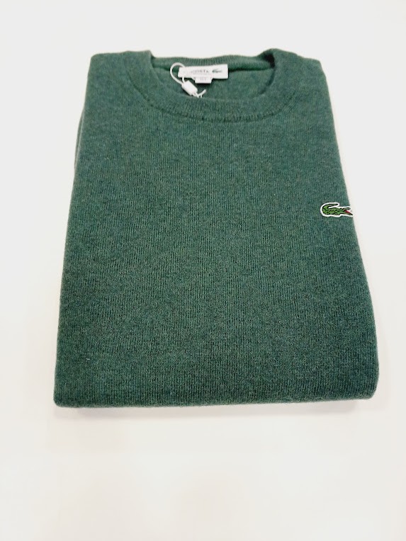 Jersey maglia de cuello redondo verde botella Lacoste Jersey maglia de cuello redondo verde botella Lacoste